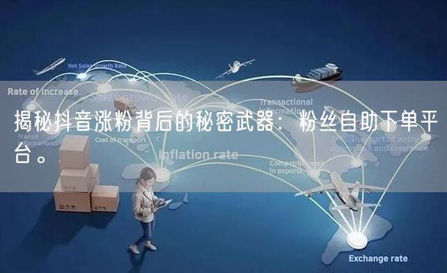 揭秘抖音涨粉背后的秘密武器：粉丝自助下单平台。