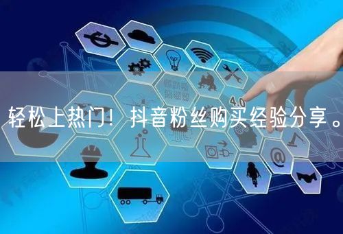 轻松上热门！抖音粉丝购买经验分享。