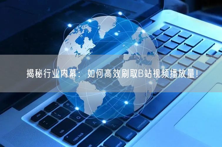 揭秘行业内幕：如何高效刷取B站视频播放量！