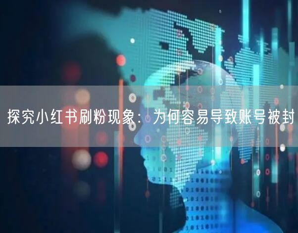 探究小红书刷粉现象：为何容易导致账号被封