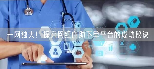 一网独大！探究网红自助下单平台的成功秘诀