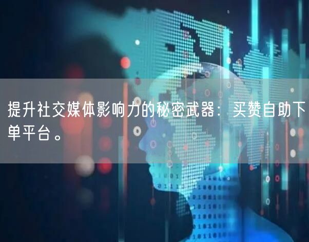 提升社交媒体影响力的秘密武器：买赞自助下单平台。