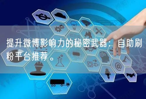 提升微博影响力的秘密武器：自助刷粉平台推荐。